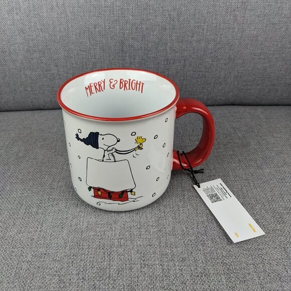 Peanuts Other - Peanuts Snoopy Merry & Bright Christmas Winter Mug